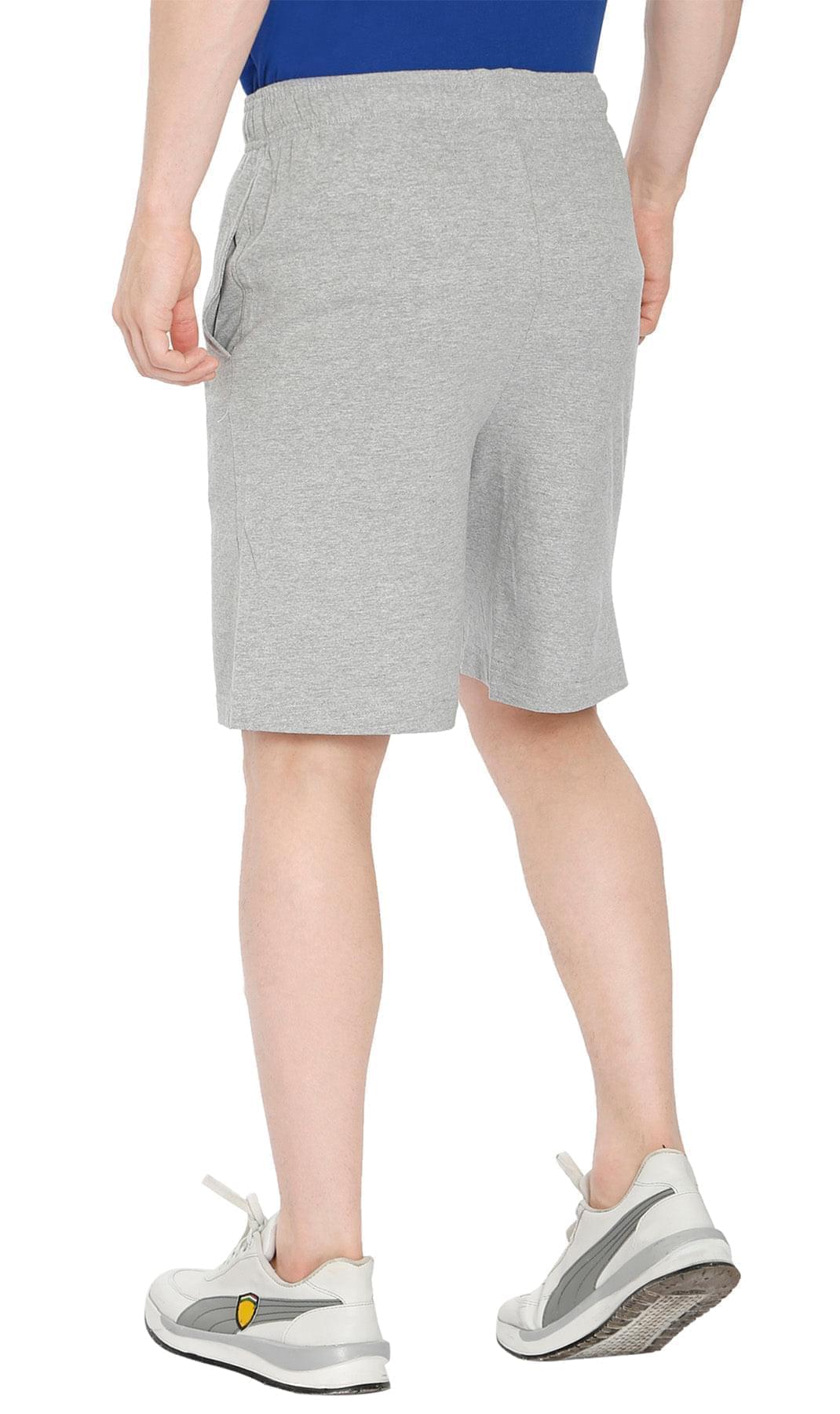 Men's 100% Cotton Knit Shorts — Elastic Waist with Inner Drawstring - Fabs things
