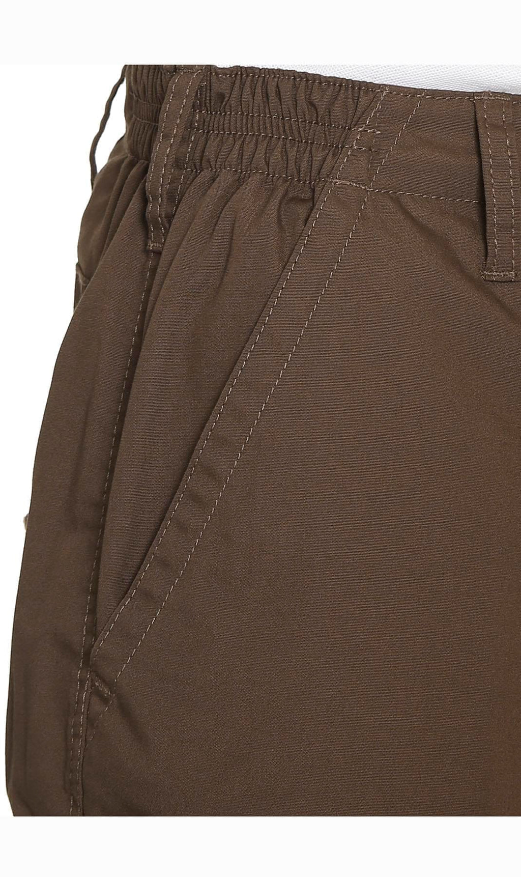 Men's Elastic Waist Cargo Shorts with Multi-Pocket Design - Fabs things