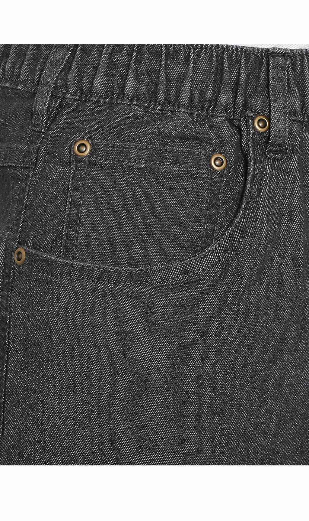 Men's Pull-On Stretch Denim and Twill Shorts — Elastic Waist No Zipper - Fabs things