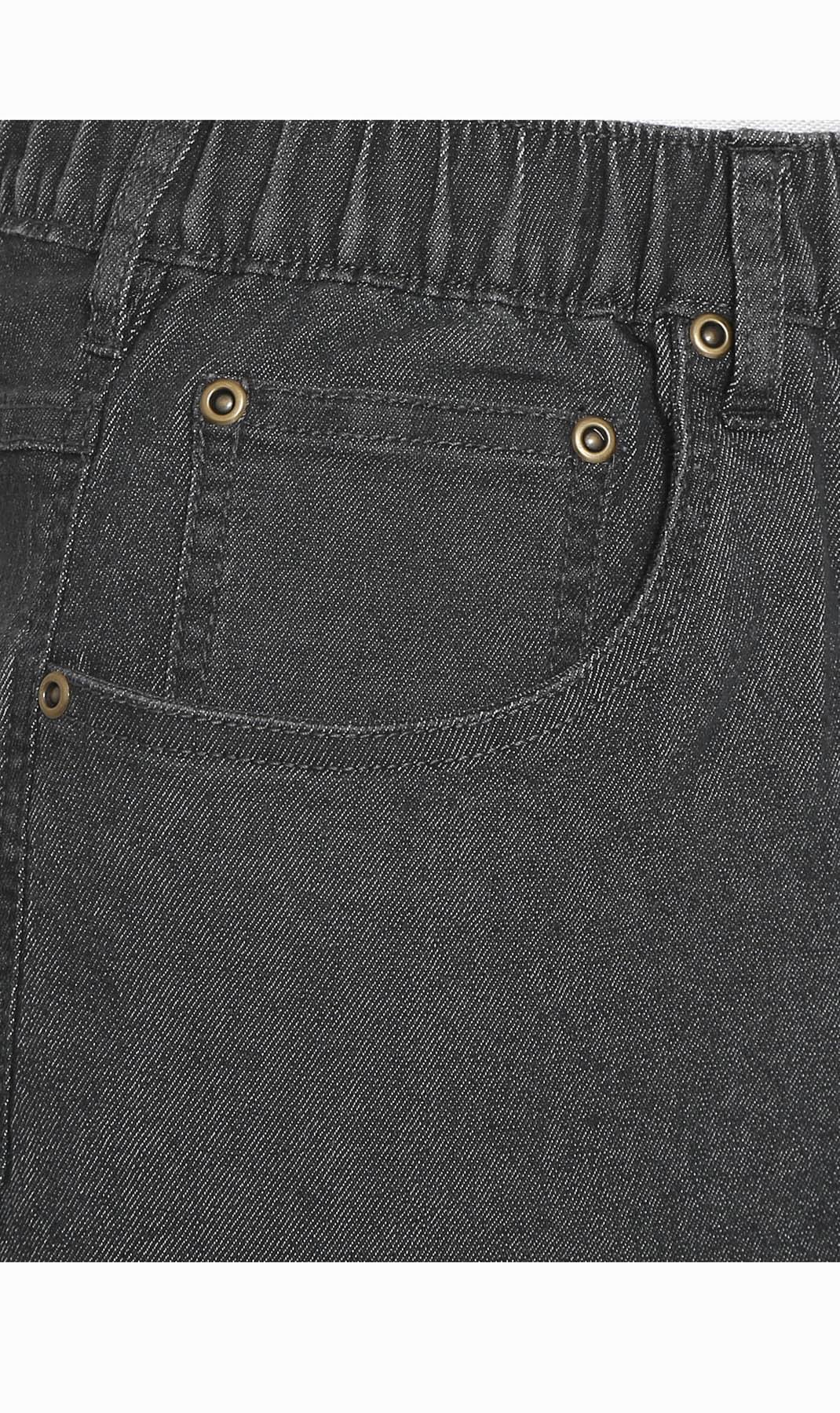 Men's Pull-On Stretch Denim and Twill Shorts — Elastic Waist No Zipper - Fabs things