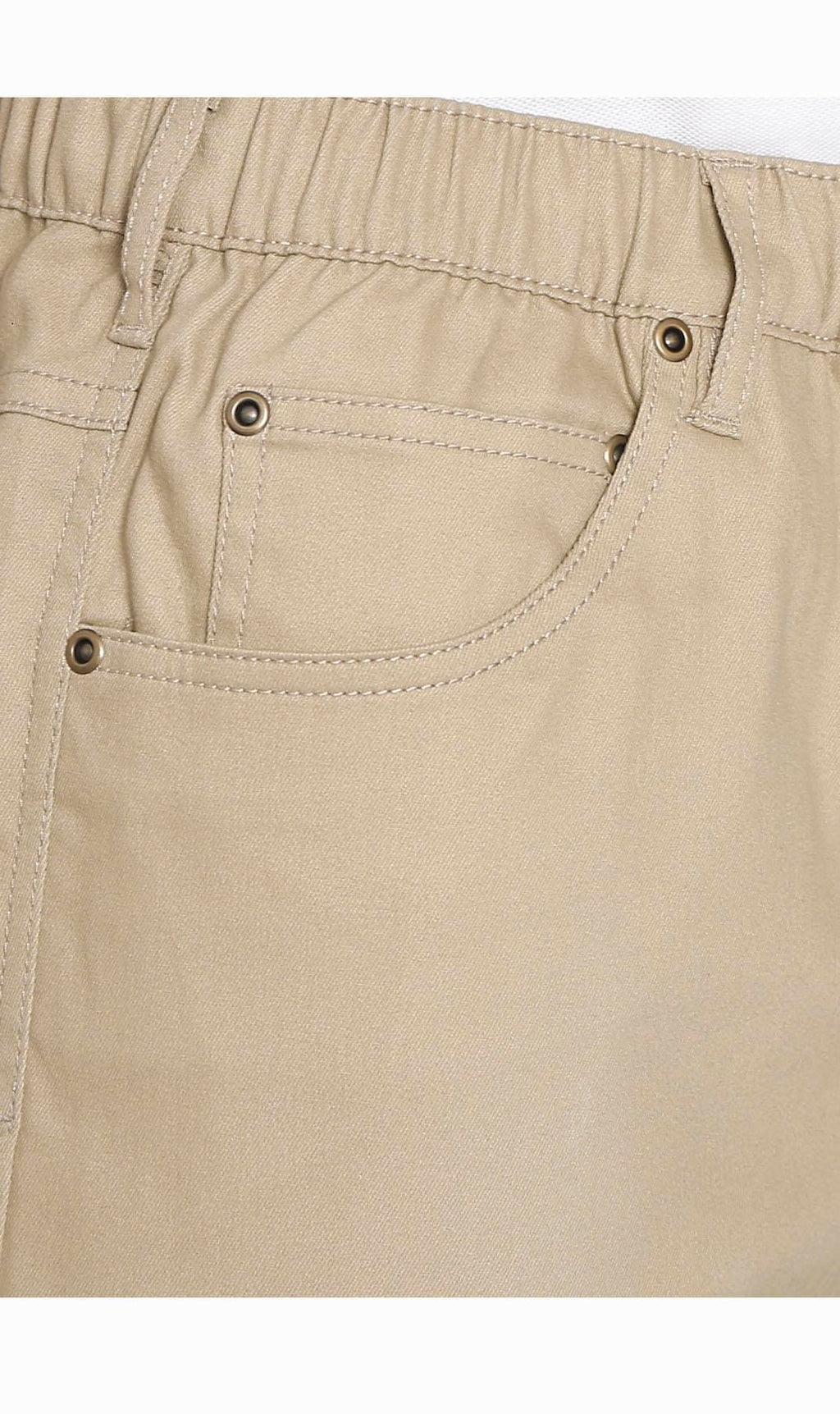 Men's Pull-On Stretch Denim and Twill Shorts — Elastic Waist No Zipper - Fabs things