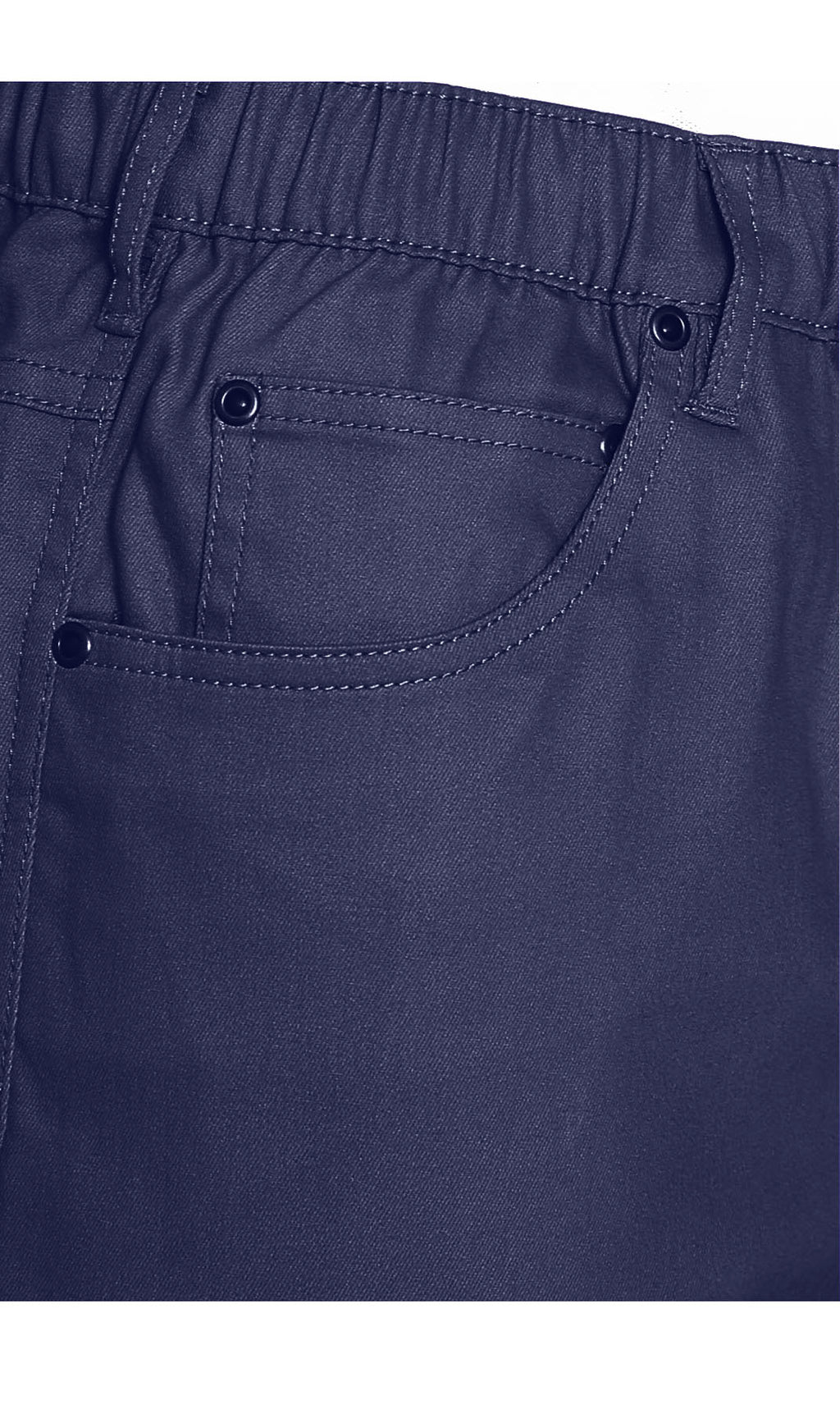 Men's Pull-On Stretch Denim and Twill Shorts — Elastic Waist No Zipper - Fabs things