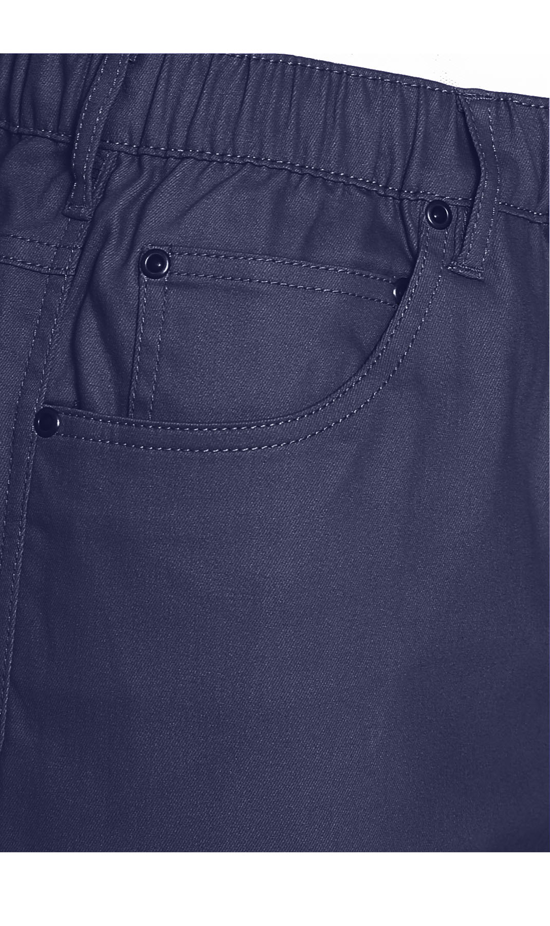Men's Pull-On Stretch Denim and Twill Shorts — Elastic Waist No Zipper - Fabs things