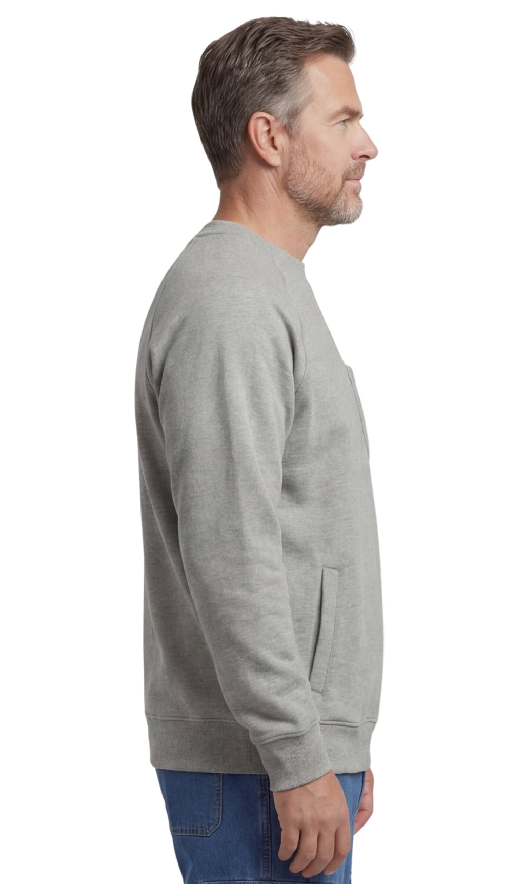 Men's 3-Pocket Fleece Sweatshirt with Raglan Seams - Fabs things