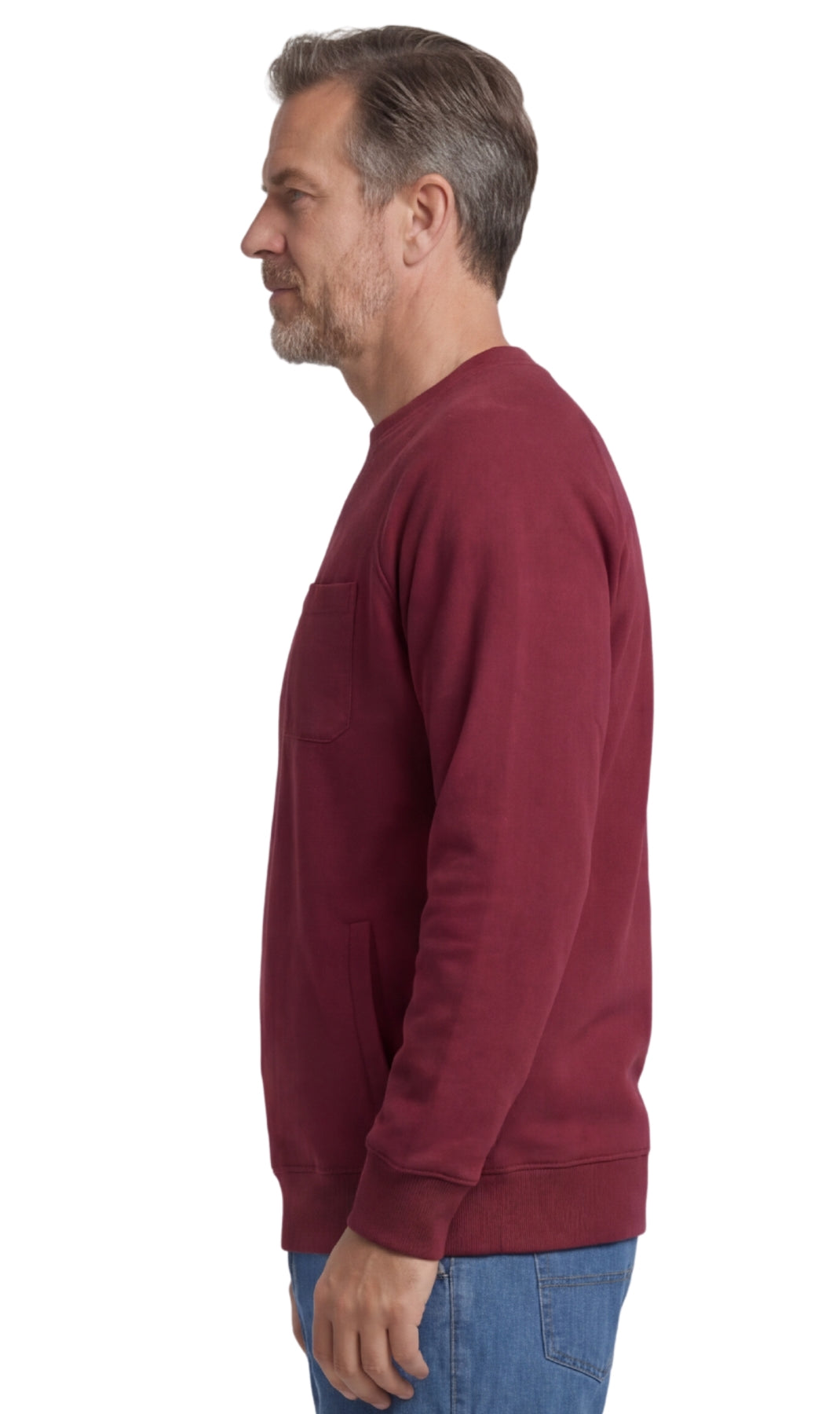 Men's 3-Pocket Fleece Sweatshirt with Raglan Seams - Fabs things