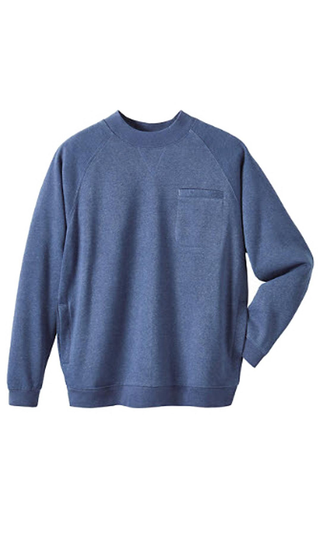 Men's 3-Pocket Fleece Sweatshirt with Raglan Seams - Fabs things