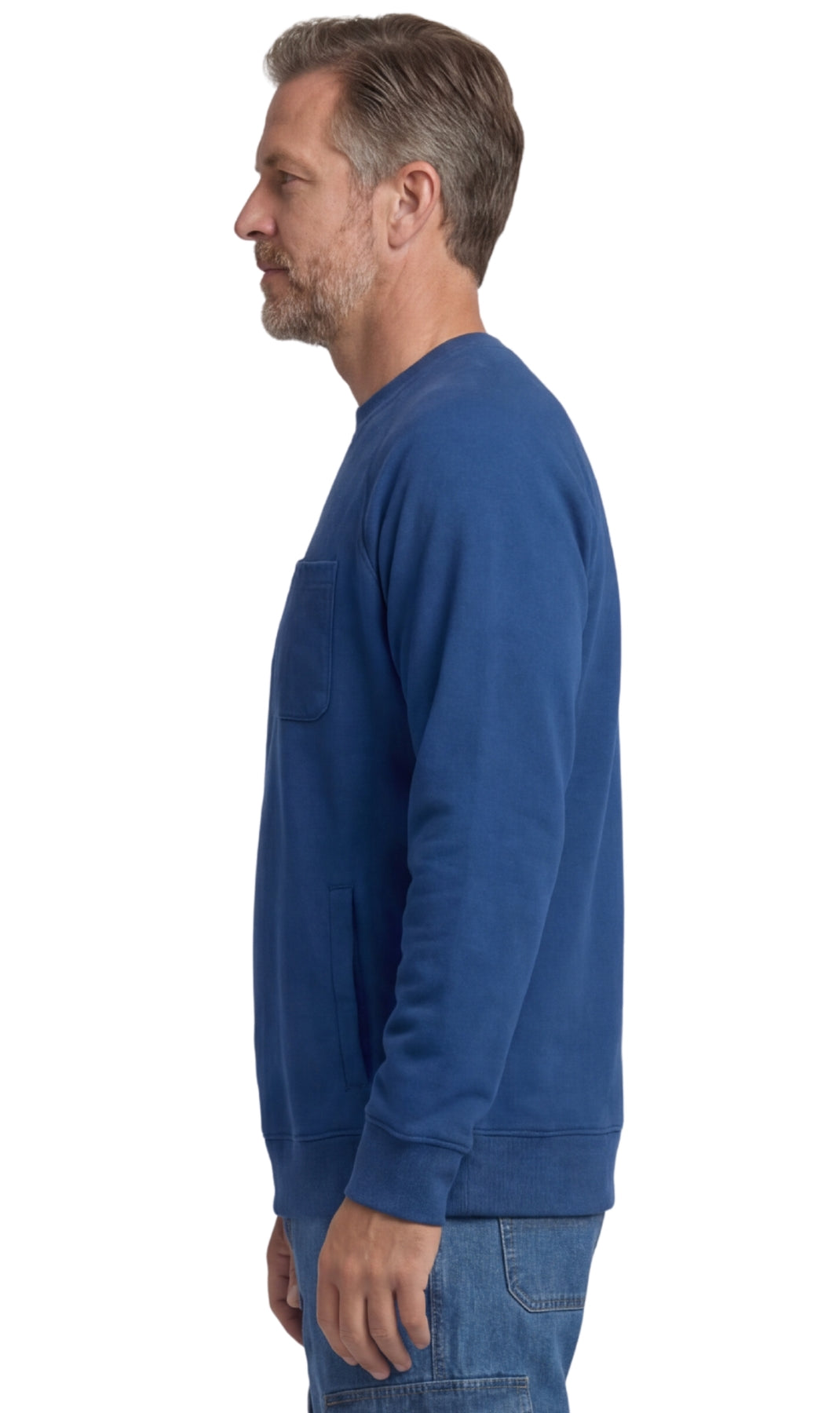 Men's 3-Pocket Fleece Sweatshirt with Raglan Seams - Fabs things