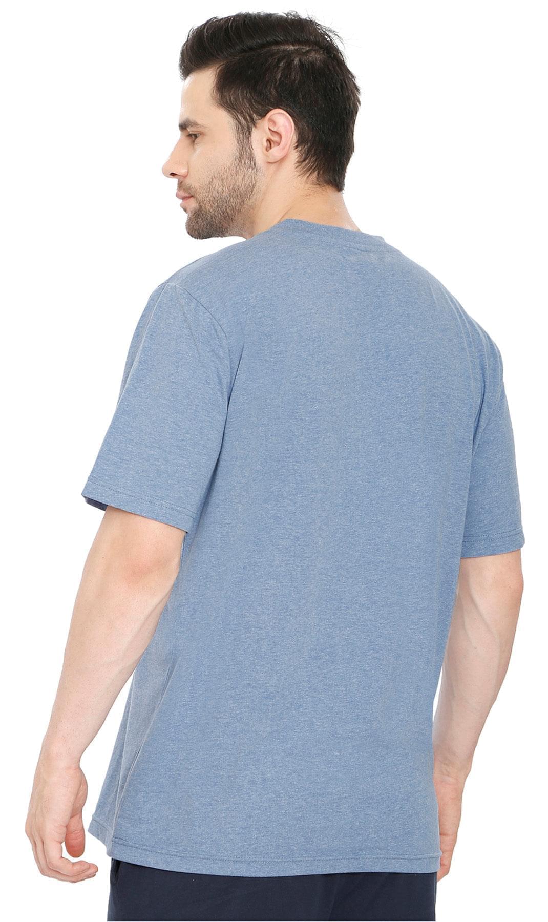 Men's Heavyweight Short Sleeve V-Neck T-Shirt with Chest Pocket - Fabs things