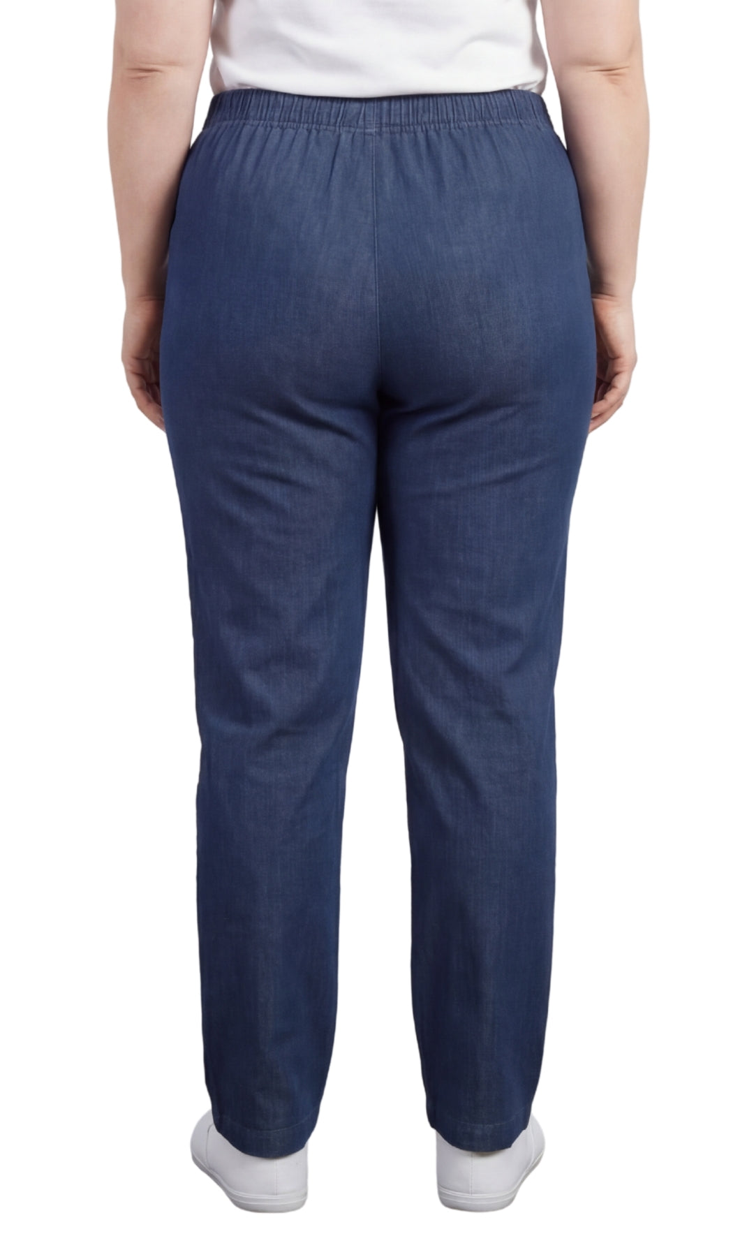 Women's Lightweight Pull-On Denim Jeans — Elastic Waist No Zipper - Fabs things