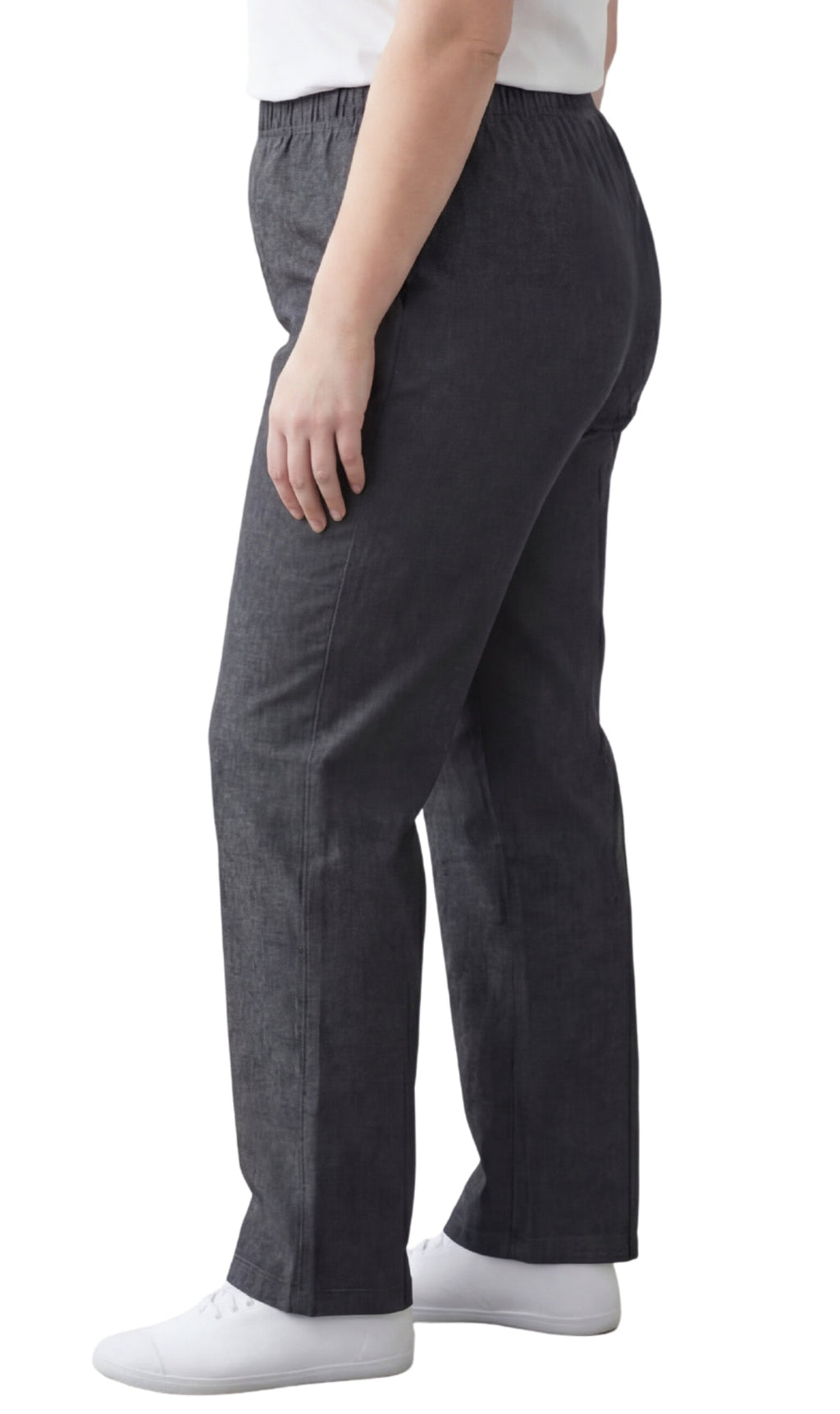 Women's Lightweight Pull-On Denim Jeans — Elastic Waist No Zipper - Fabs things