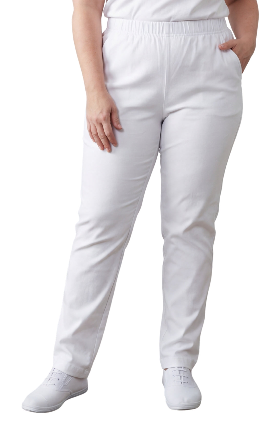 Women's Lightweight Pull-On Denim Jeans — Elastic Waist No Zipper - Fabs things