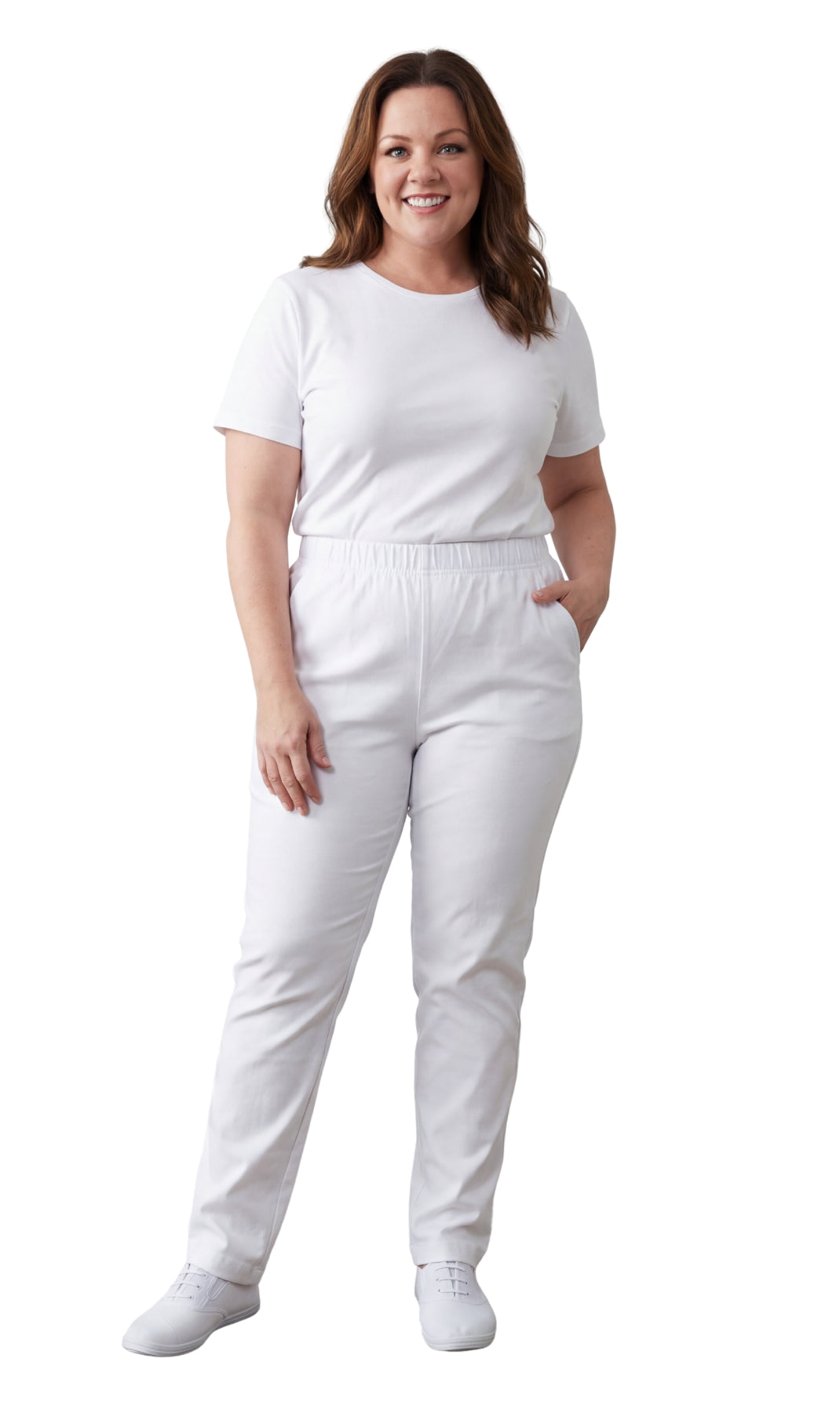 Women's Lightweight Pull-On Denim Jeans — Elastic Waist No Zipper - Fabs things