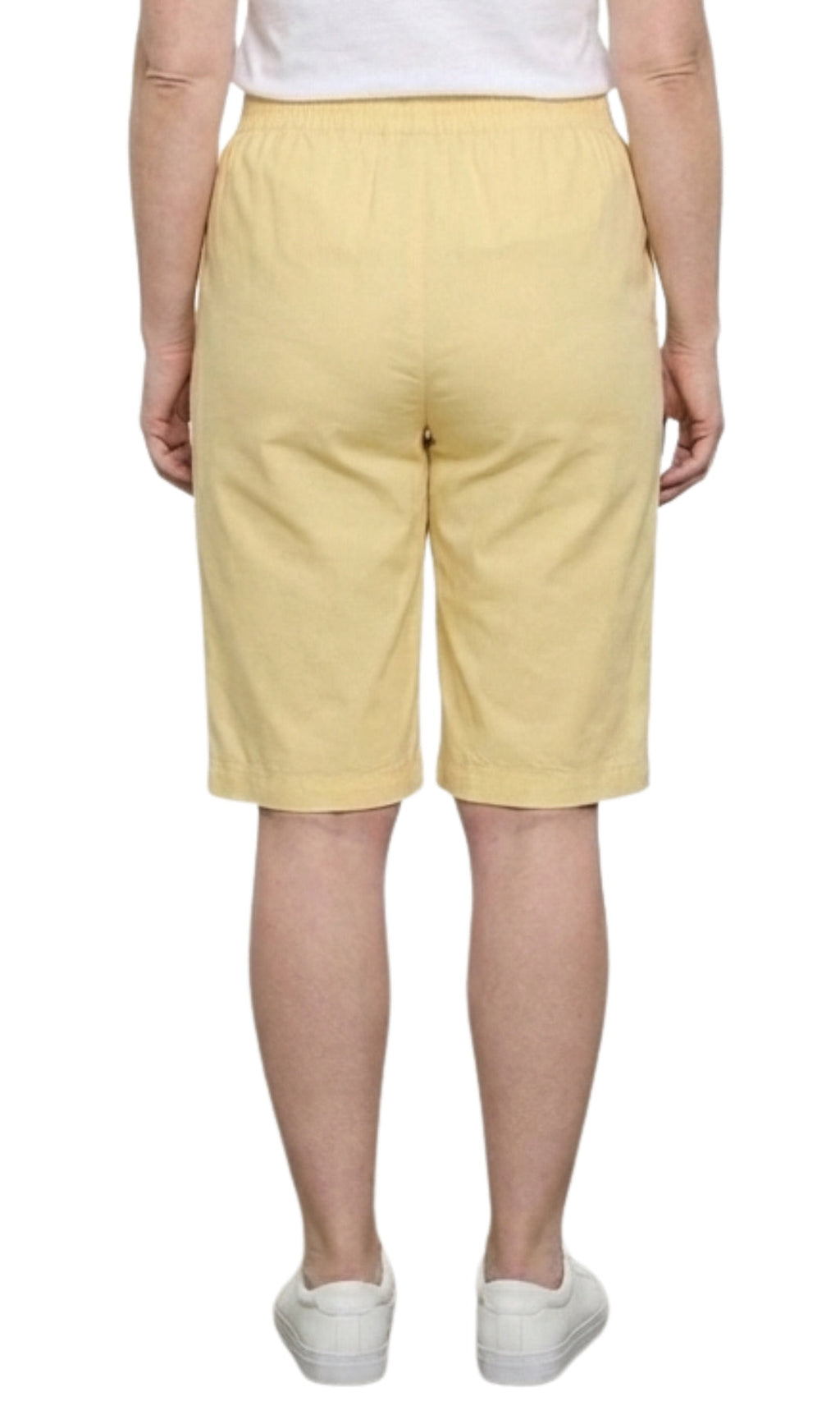 Women's Easy Pull-On Bermuda Shorts in Denim and Twill - Fabs things