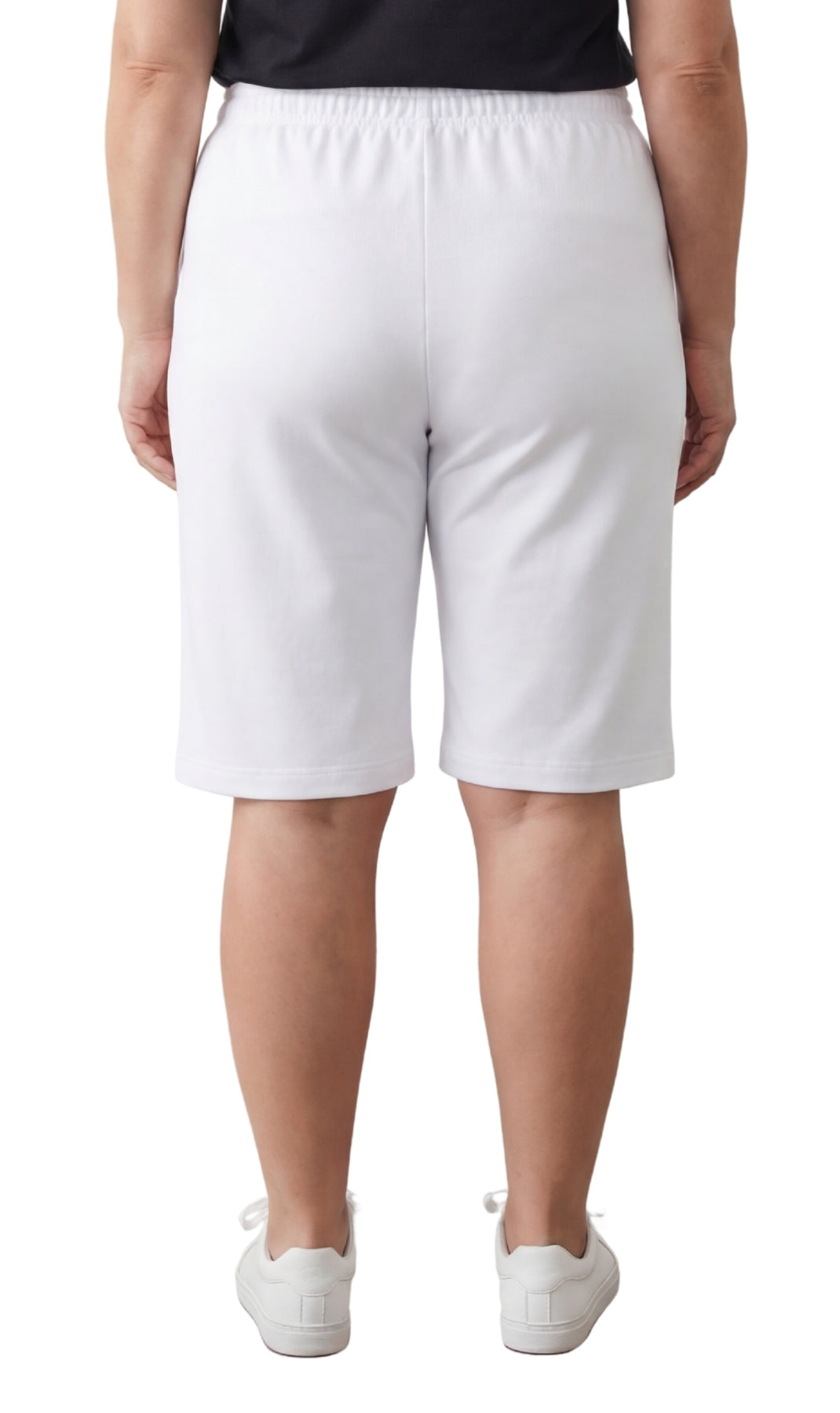 Women's Easy Pull-On Bermuda Shorts in Denim and Twill - Fabs things