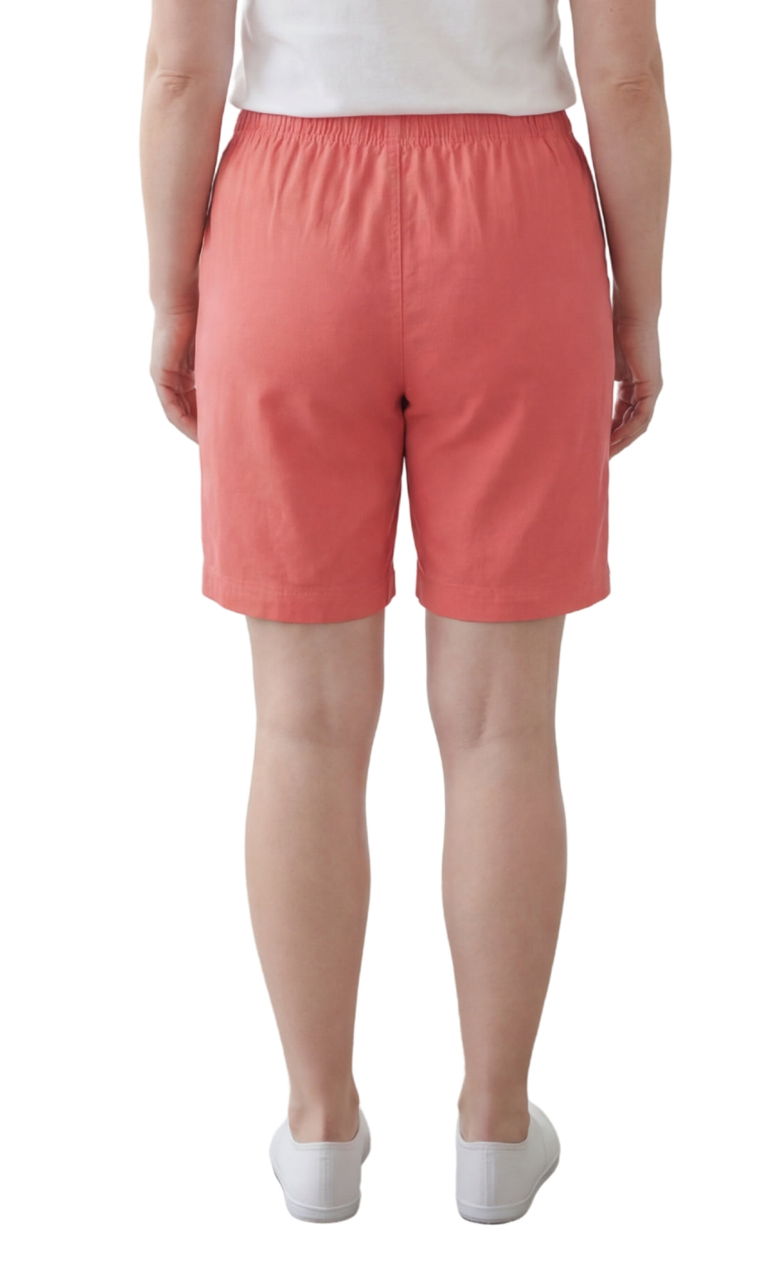Women's Pull-On Denim and Twill Shorts — Stretch Waist No Zipper - Fabs things
