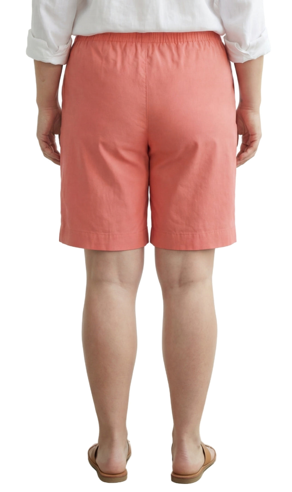 Women's Pull-On Denim and Twill Shorts — Stretch Waist No Zipper - Fabs things