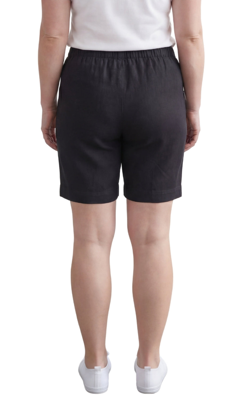 Women's Pull-On Denim and Twill Shorts — Stretch Waist No Zipper - Fabs things