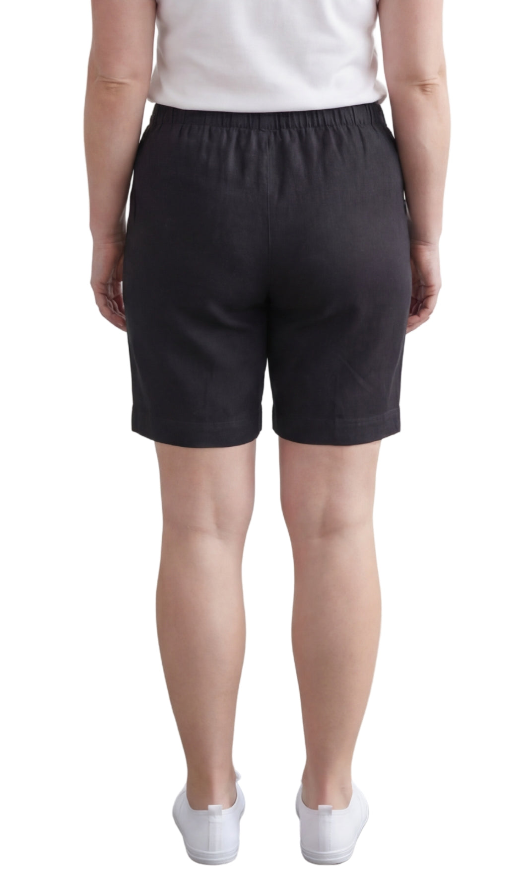 Women's Pull-On Denim and Twill Shorts — Stretch Waist No Zipper - Fabs things