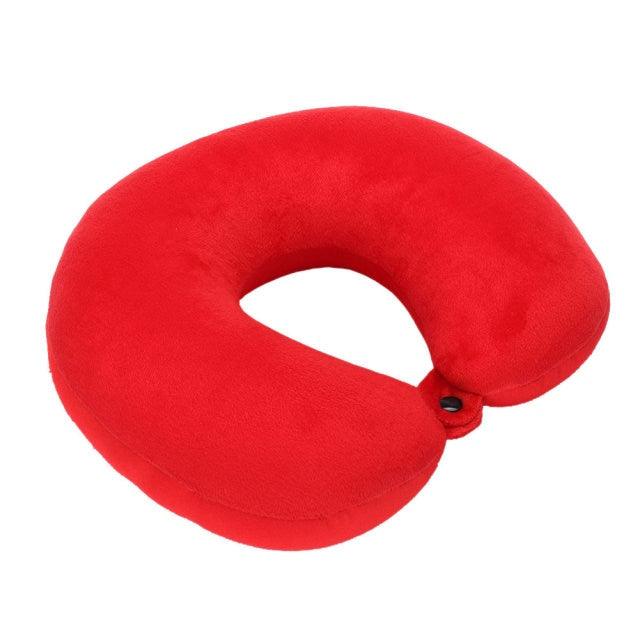 U Shaped Travel Pillow Particles Neck Car Plane Pillows Soft Cushion Home Outdoor Textile Memory Foam U-Shaped Pillow Slow Rebound Neck Pillow Nap Airplane Pillow Sleep With No Neck Pain Super Soft Memory Foam Neck Pillow Easy Washing With Removable Cover - Fabs things