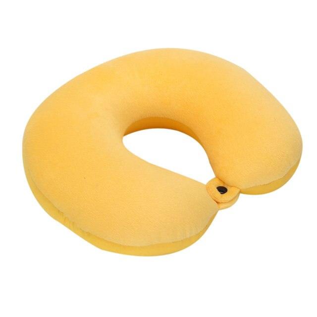 U Shaped Travel Pillow Particles Neck Car Plane Pillows Soft Cushion Home Outdoor Textile Memory Foam U-Shaped Pillow Slow Rebound Neck Pillow Nap Airplane Pillow Sleep With No Neck Pain Super Soft Memory Foam Neck Pillow Easy Washing With Removable Cover - Fabs things
