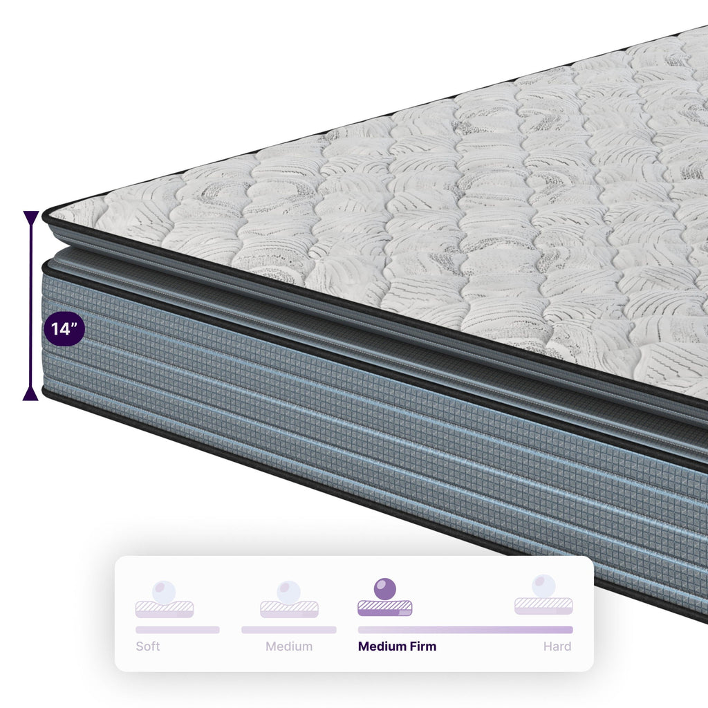 Isabella - 14" Hybrid Pillow Top Mattress - Fabs things