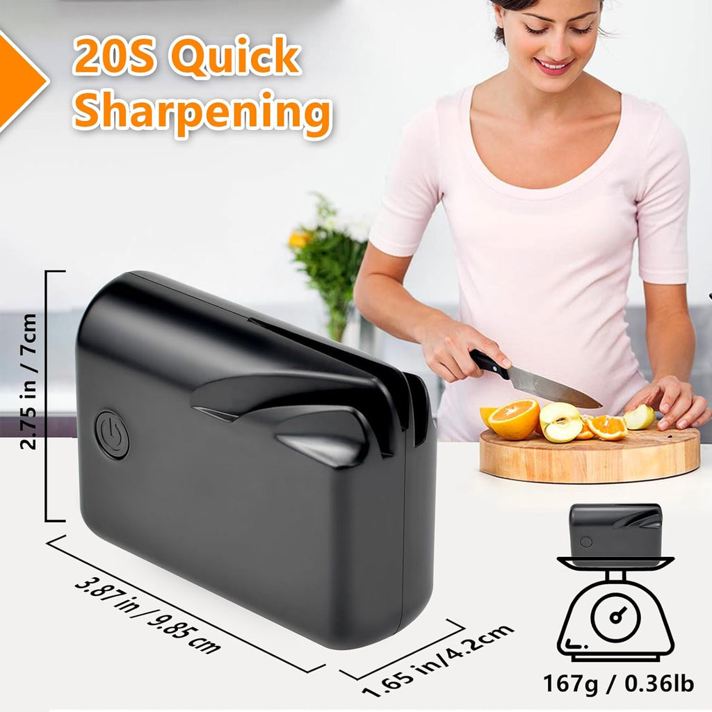 Electric Knife Sharpener, Professional Knife Sharpener for Home, Stages for Kitchen Knives Quick Sharpening & Polishing - Fabs things