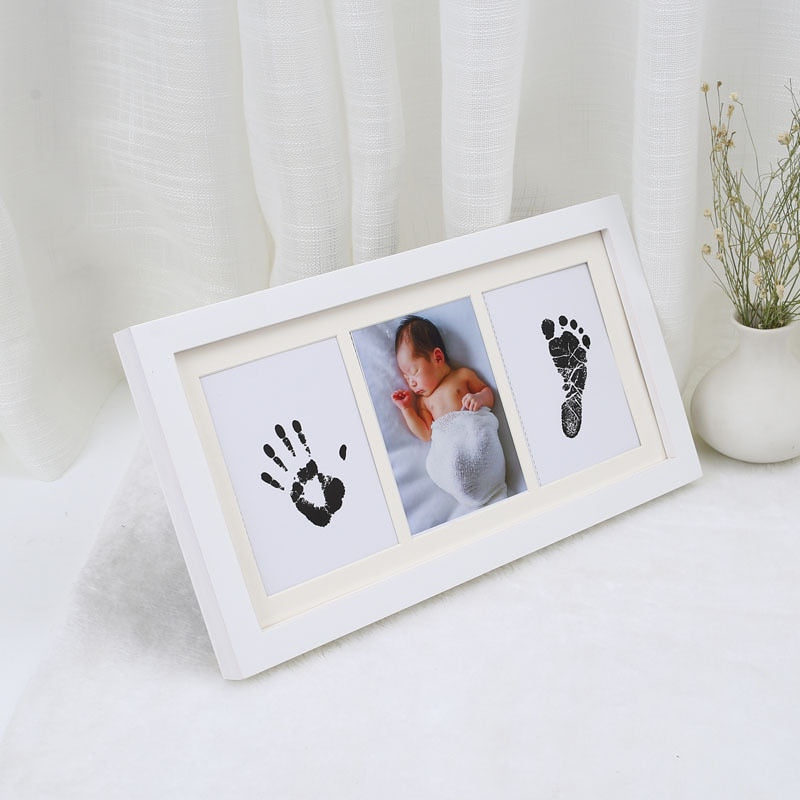 Ink Hand Foot Print Photo Frame Baby DIY Handprint Footprint Picture Frame Newborn Memorial Growing Souvenir Items Paw Print Pad - Fabs things