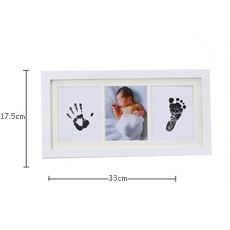 Ink Hand Foot Print Photo Frame Baby DIY Handprint Footprint Picture Frame Newborn Memorial Growing Souvenir Items Paw Print Pad - Fabs things