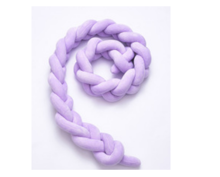 100cmBaby Bumper Bed Braid Knot Pillow Cushion Bumper for Infant Kids Crib Protector Cot Bumper Room Decor Anti-collision Bumper - Fabs things