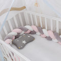 100cmBaby Bumper Bed Braid Knot Pillow Cushion Bumper for Infant Kids Crib Protector Cot Bumper Room Decor Anti-collision Bumper - Fabs things