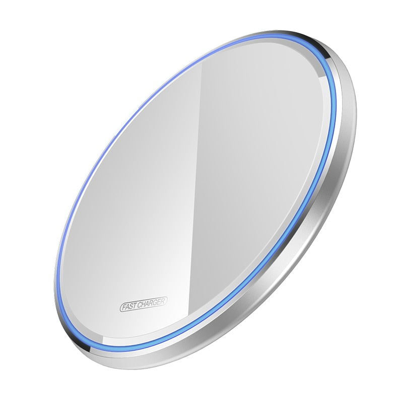 10W Qi Wireless Charger For iPhone X/XS Max XR 8 Plus Mirror Wireless Charging Pad For Samsung S9 S10+ Note 9 8 - Fabs things
