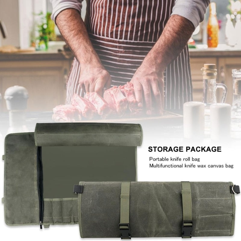 Portable Kitchen Cooking Chef Knife Bag Roll Bag Carry Case Bag - Fabs things