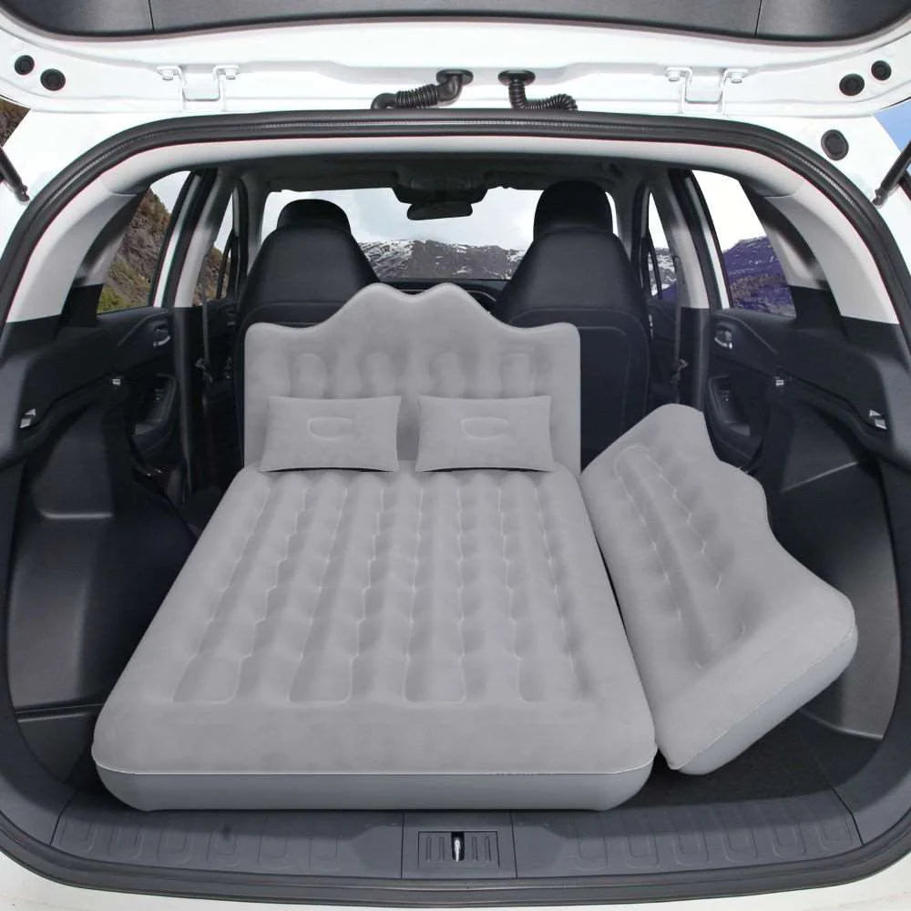 Umbrauto 29.53in/75cm Wide Car Air Mattress – Inflatable SUV, Truck & Van Back Seat Camping Bed with Pump & Pillows, Gray - Fabs things