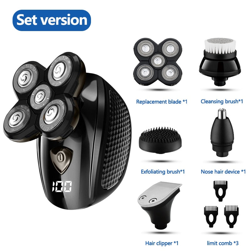 Multifunctional Grooming kit Electric Shaver Wet Dry For Men Electric Razor Rechargeable Bald Head Shaving Machine Beard Trimmer - Fabs things