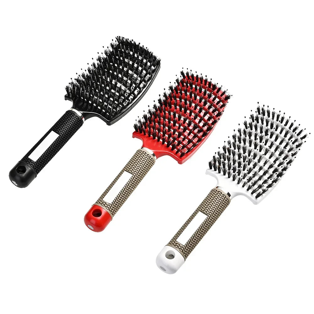 Detangle Hairbrush Women Wet Comb Hair Brush Professional Hair Brush Massage Comb Brush for Hair Hairdresser Hairdressing Tools - Fabs things