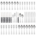 Stainless Steel Cutlery 48 Pcs Set Western Steak Knife Dinner Knife Main Dish Spoon Fork Dessert Spoon Set - Fabs things