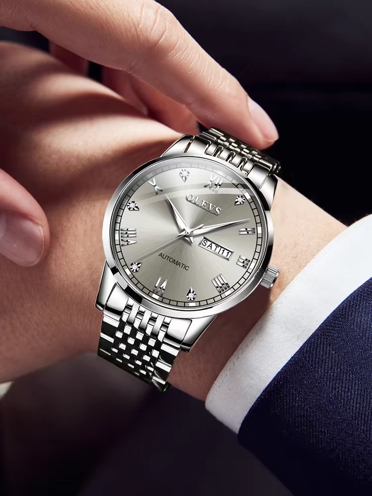 Men's Watch Men's Mechanical Watch Fully Automatic Simple Wind Waterproof Night Light Watch - Fabs things