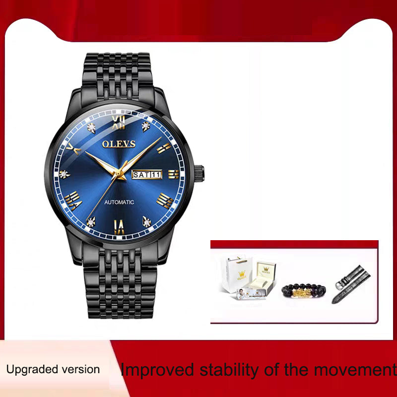 Men's Watch Men's Mechanical Watch Fully Automatic Simple Wind Waterproof Night Light Watch - Fabs things