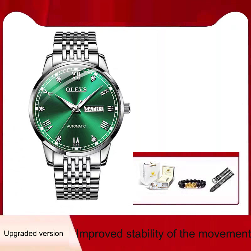 Men's Watch Men's Mechanical Watch Fully Automatic Simple Wind Waterproof Night Light Watch - Fabs things