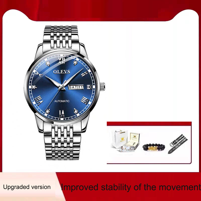Men's Watch Men's Mechanical Watch Fully Automatic Simple Wind Waterproof Night Light Watch - Fabs things