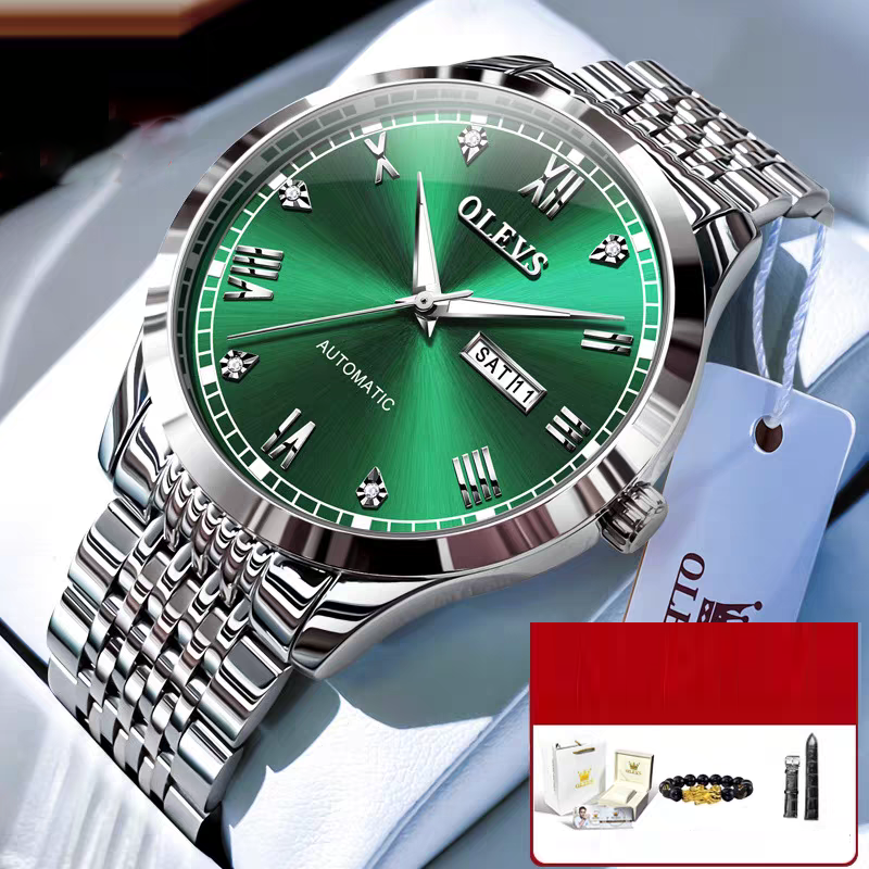 Men's Watch Men's Mechanical Watch Fully Automatic Simple Wind Waterproof Night Light Watch - Fabs things