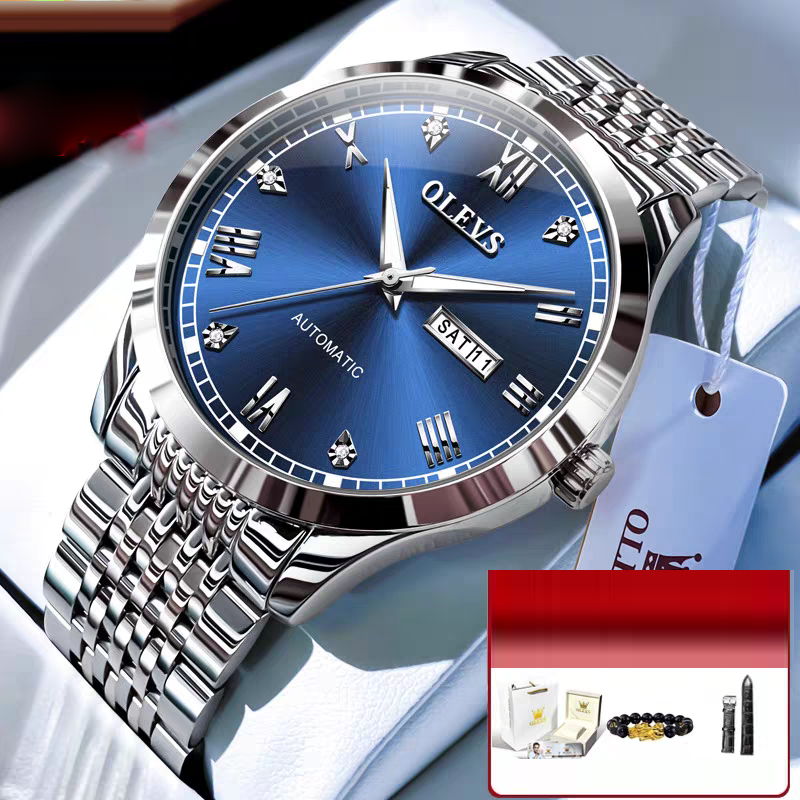 Men's Watch Men's Mechanical Watch Fully Automatic Simple Wind Waterproof Night Light Watch - Fabs things