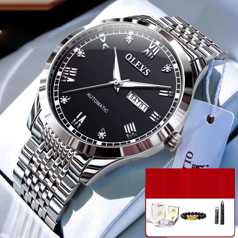 Men's Watch Men's Mechanical Watch Fully Automatic Simple Wind Waterproof Night Light Watch - Fabs things