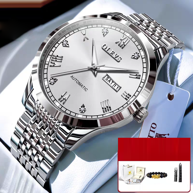 Men's Watch Men's Mechanical Watch Fully Automatic Simple Wind Waterproof Night Light Watch - Fabs things