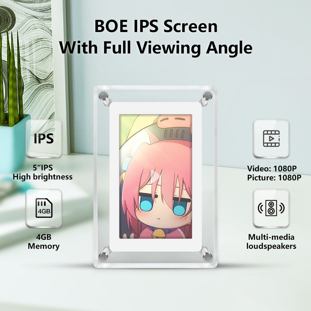 5 inch HD 1080p Digital Photo Frame Advertising Machine Video Picture Player Picture Display Publicity Player - Fabs things