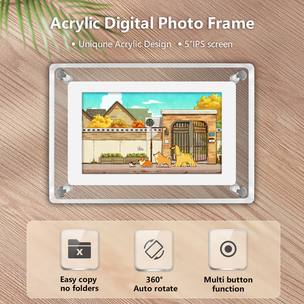 5 inch HD 1080p Digital Photo Frame Advertising Machine Video Picture Player Picture Display Publicity Player - Fabs things