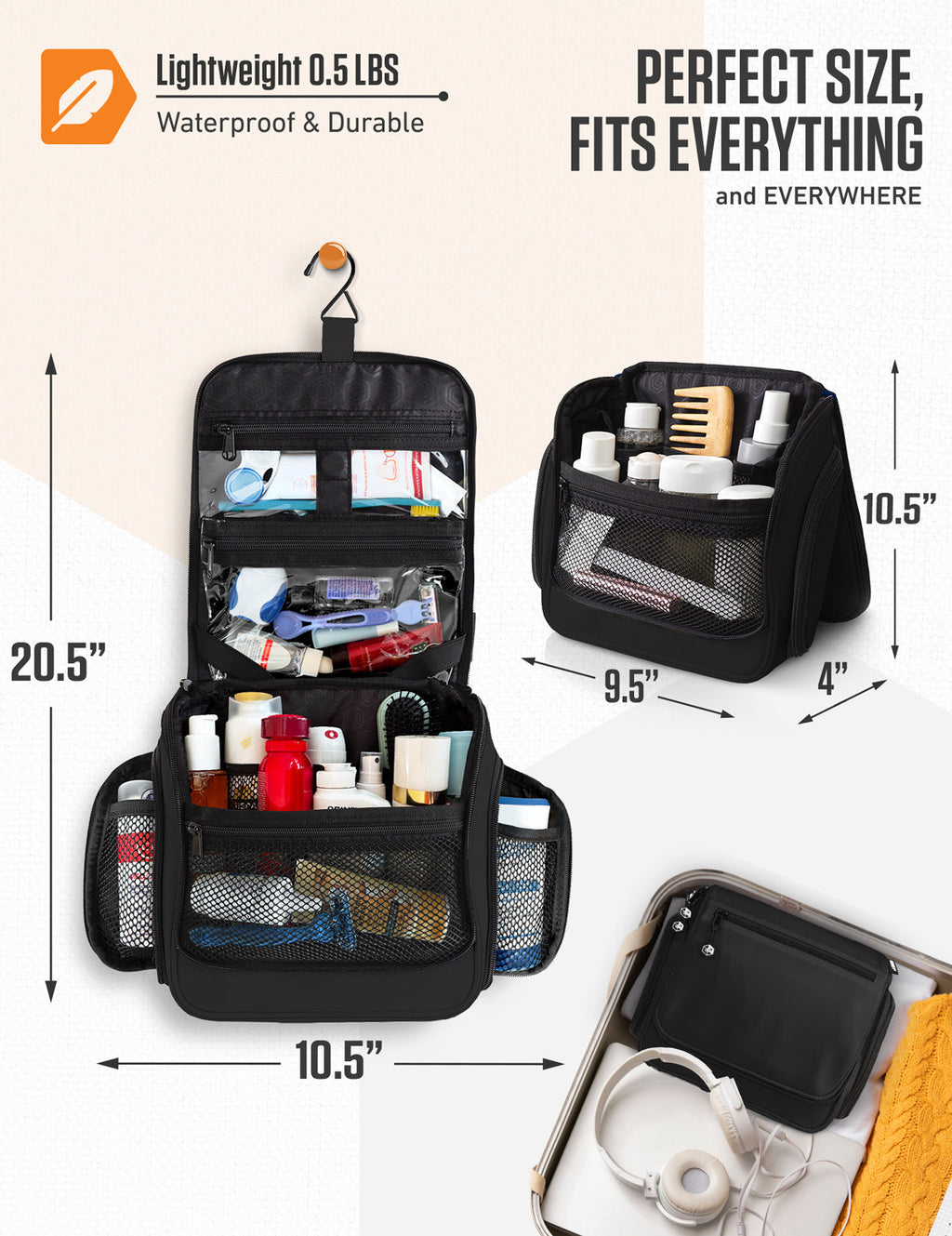 Hanging Travel Toiletry Bag - Fabs things