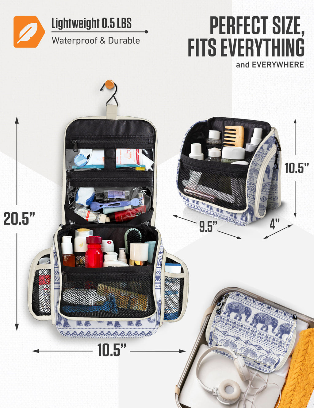 Hanging Travel Toiletry Bag - Fabs things