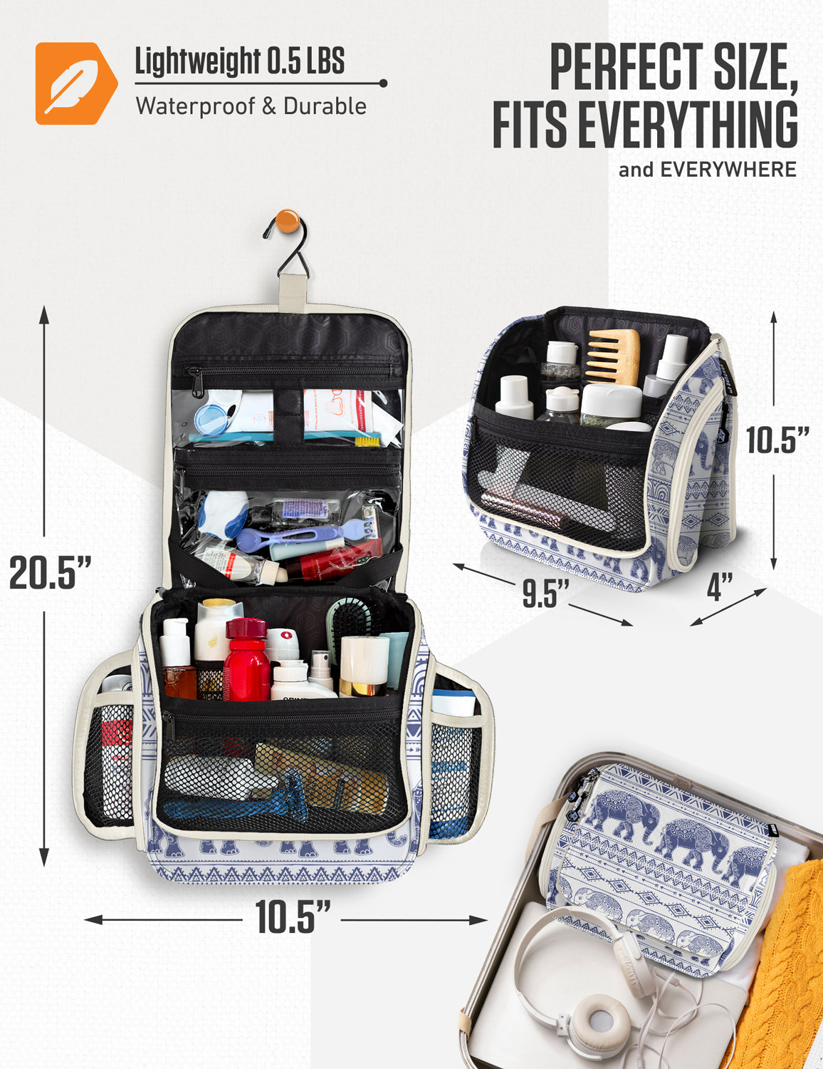 Hanging Travel Toiletry Bag - Fabs things
