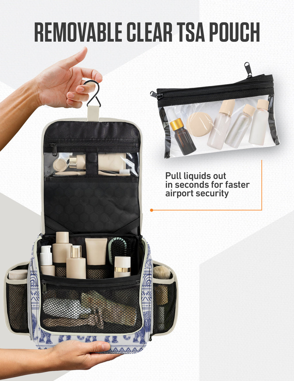 Hanging Travel Toiletry Bag - Fabs things